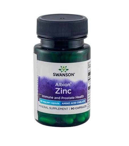 Микроэлемент Цинк Swanson Albion Zinc 30 mg 90 Caps (881245)