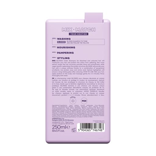 Шампунь Hairmate Blonde Shampoo для блондированных волос, 250 мл