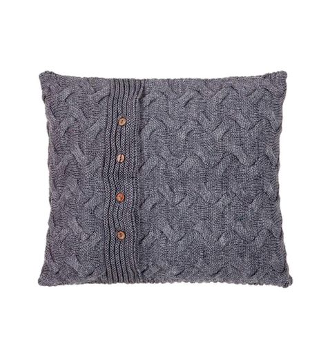 Наволочка SoundSleep Varanasi в'язана 45х45 см світло-сіра (2251970364014) (884792)