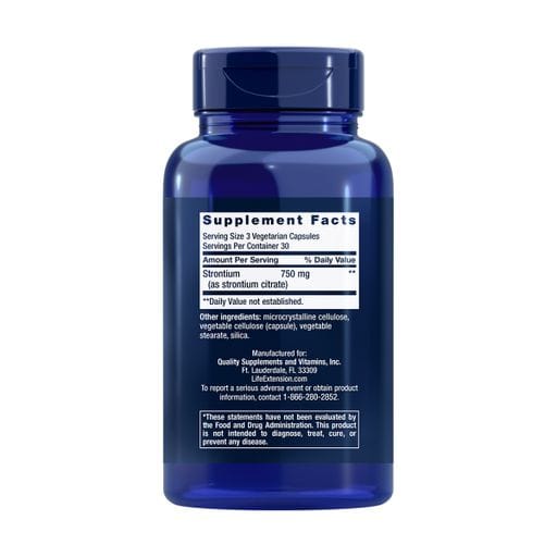 Стронцій Life Extension Strontium 750 мг, 90 вегетаріанських капсул
