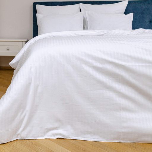 Простынь SoundSleep отель сатин-страйп 240х260 см белая (92891012) (889789)