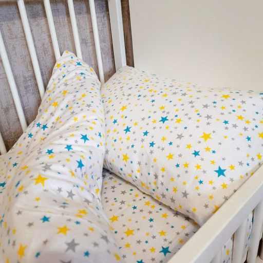 Комплект постільної білизни у ліжечко SoundSleep Stars дитячий фланель 112х147 см (94337884) (890065)