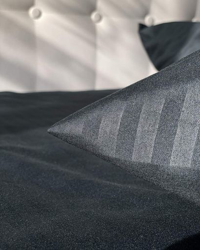 Комплект наволочек Emily Fiber Black Stripe микрофибра 50х70 см 2 шт черный  (94031256) (890147)