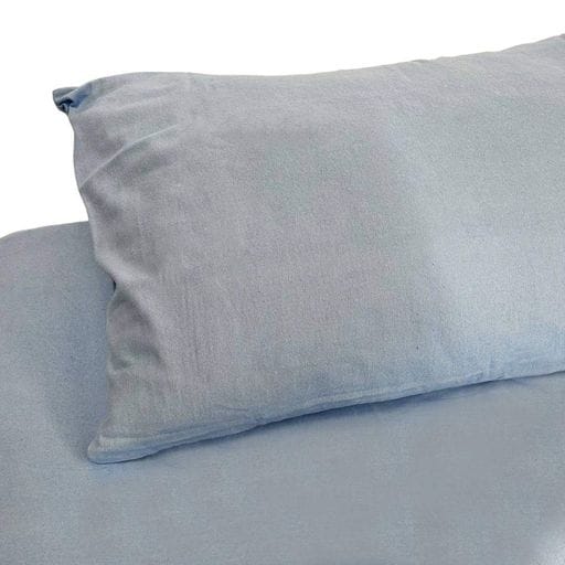 Простынь на резинке SoundSleep Delicacy фланель 90х200 см голубой (94287080) (890203)