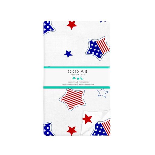 Двоспальна постільна білизна з простирадлом на резинці STAR AMERICA DARK BLUE CS1 COSAS (4822052048733) (890850)