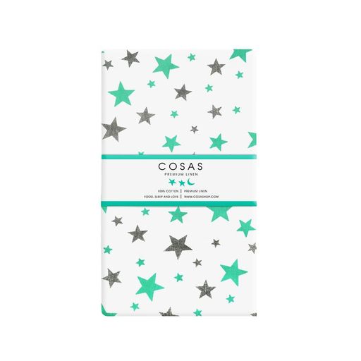 Простирадло на резинці 120х200 MINT STARS COSAS (4822052208250) (891108)