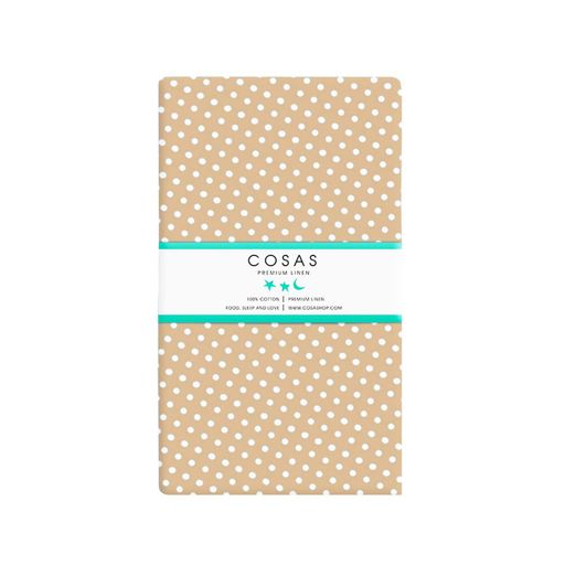 Простирадло на резинці 90х200 BEIGE DOTS COSAS (4822052064511) (892020)