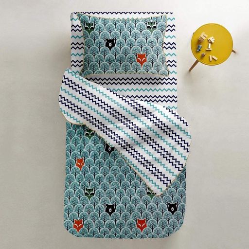 Дитяча постільна білизна в ліжечко BLUE WOOD BEAR COSAS (4822055968779) (892290)