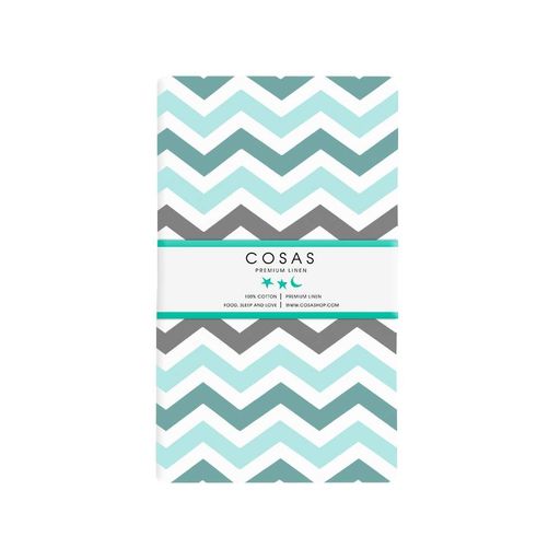 Наволочка на подушку 40х60 ZIGZAG MINT GREY COSAS (4822052047262) (892804)