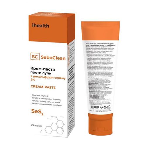 Крем-паста для волос ihealth против перхоти с дисульфидом селена, 75 мл