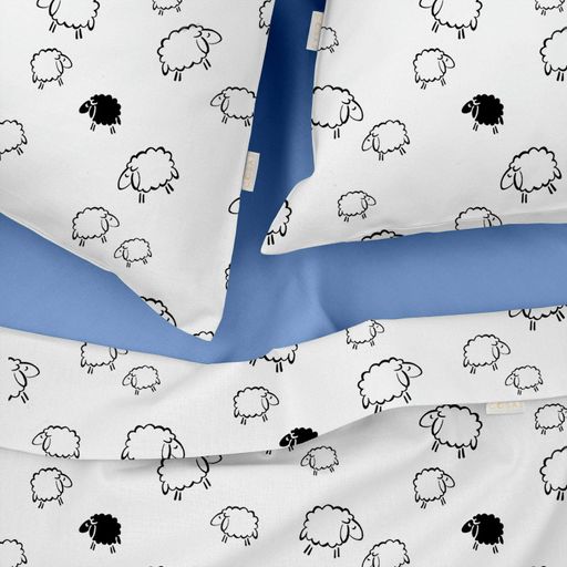 Двоспальна постіль з простирадлом на резинці BLACK SHEEP COSAS (4822052141250) (894115)