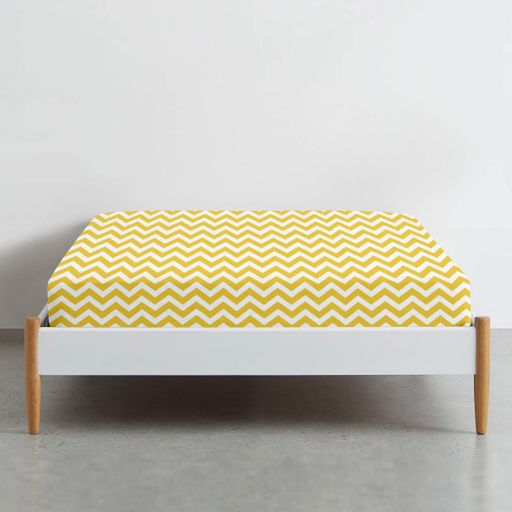 Простирадло на резинці 80х160 YELLOW ZIGZAG CS1 COSAS (4822052147566) (894364)
