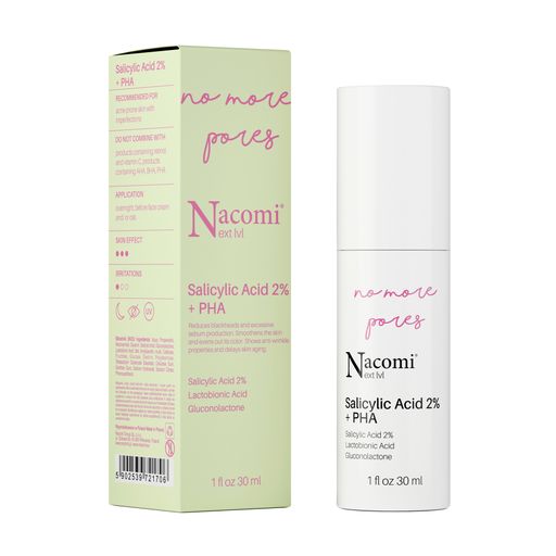 Сироватка для обличчя Nacomi Next Level Salicylic Acid 2% + PHA з 2% саліциловою кислотою + PHA, 30 мл