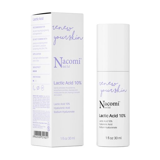 Сыворотка для лица Nacomi Next Level Lactic Acid 10% с 10% молочной кислотой, 30 мл