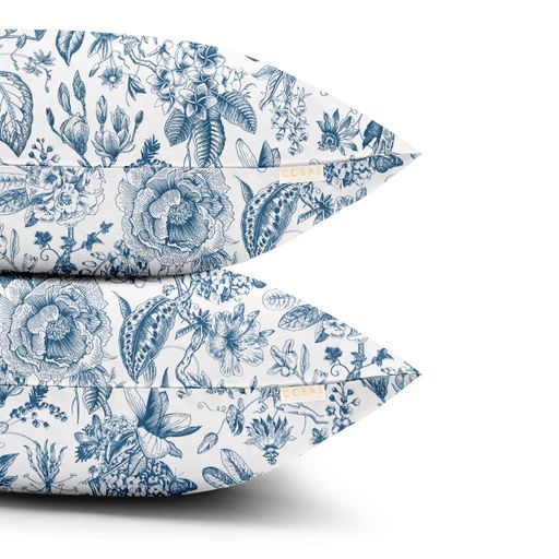 Євро постільна білизна з простирадлом на резинці SWEDISH FLORAL COSAS (4822052267998) (896156)