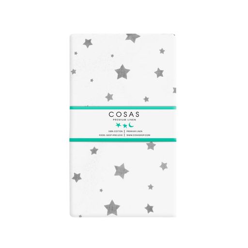 Простирадло на резинці 140х200х25 GREY STARFALL CS1 COSAS (4822052213254) (897169)