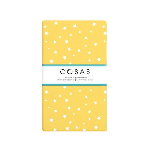 Простирадло на резинці 140х200х30 YELLOW STARFALL COSAS (4822052214121) (897233)