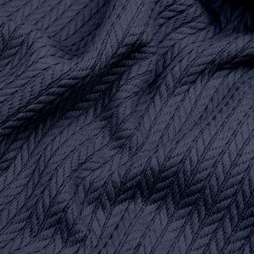 Плед покривало косичка 240х260 Navy Knitted Braid COSAS (4822052245651) (898486)