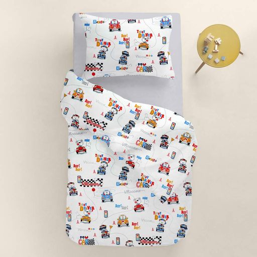 Дитяча постільна білизна в ліжечко TEDDY DRIVER CS3 COSAS (4822052255339) (899010)