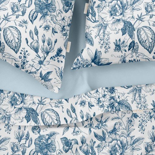 Євро постільна білизна з простирадлом на резинці SWEDISH FLORAL CS1 COSAS (4822052268001) (899385)