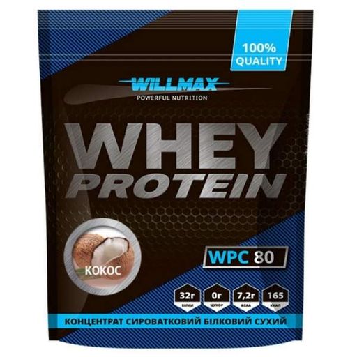 Протеїн Willmax Whey Protein 80 920 g /23 servings/ Coconut (902132)