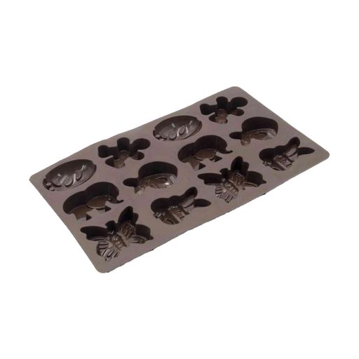 Форма для выпечки печенья Lessner Chef Choco прямоугольная, на 12 штук, 19.5*34*4 см (10261)