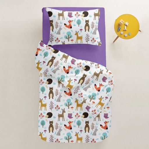 Підліткова постільна білизна COLORFUL ANIMALS CS4 COSAS (4822052108574) (902673)