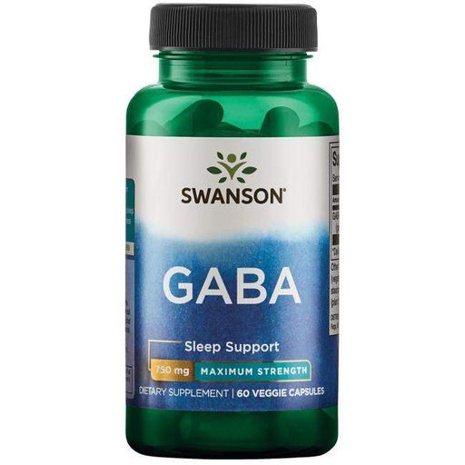 Аминокомплекс Swanson GABA Maximum Strength 750 mg 60 Veg Caps (902890)
