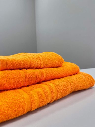 Махровий рушник Ideal Textile Greek 70х135 см оранжевий (56860566) (903517)