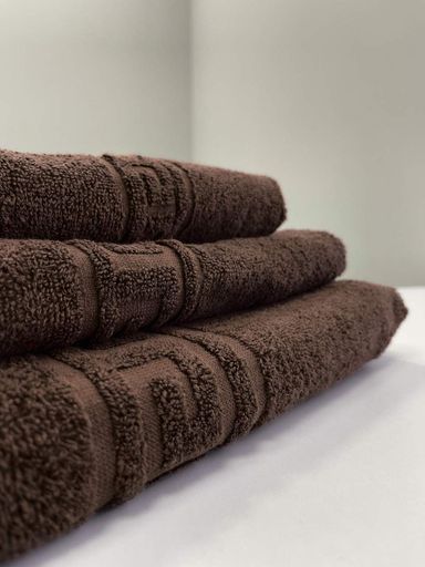 Махровий рушник Ideal Textile Greek 70х135 см коричневий (56860570) (903520)