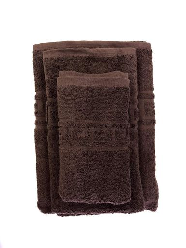 Махровий рушник Ideal Textile Greek 70х135 см коричневий (56860570) (903520)