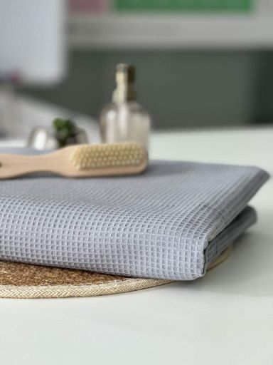 Вафельное полотенце Ideal Textile 100х150 см 220 г/м2 (56861026) Сірий (903603)