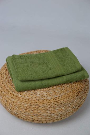 Подарочный набор полотенец Ideal Textile 50х90 см + 70х140 см (56861047) оливковий (903609)