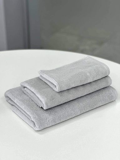 Махровий рушник Ideal Textile Pastel 30х70 см 500 г/м2 сірий (56861094) (903621)