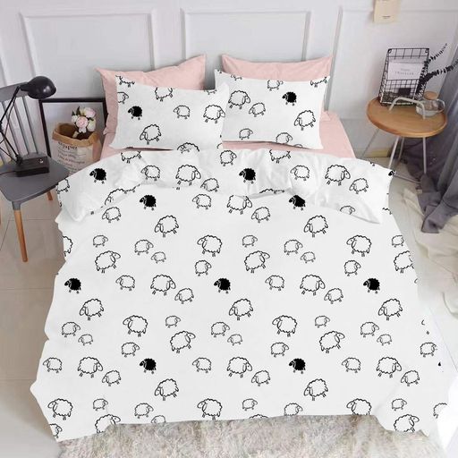 Наволочка на подушку 50х70 SHEEP DARK BLACK COSAS (4822052091579) (904433)