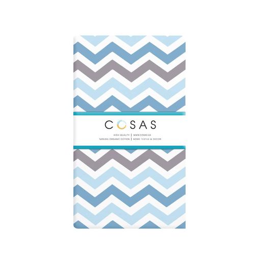 Простирадло на резинці 80х190х25 GREY ZIGZAG CS2 COSAS (4822052271094) (904847)