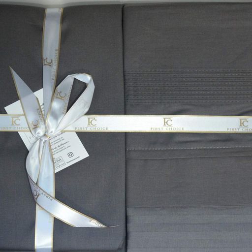 Постільна білизна First Choice ранфорс Dark Deluxe Elegant anthracite євро (906251)