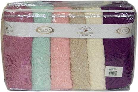 Набор полотенец Gulcan Cotton Жакард Lux Lilyum 50x90 (6 шт) (908511)