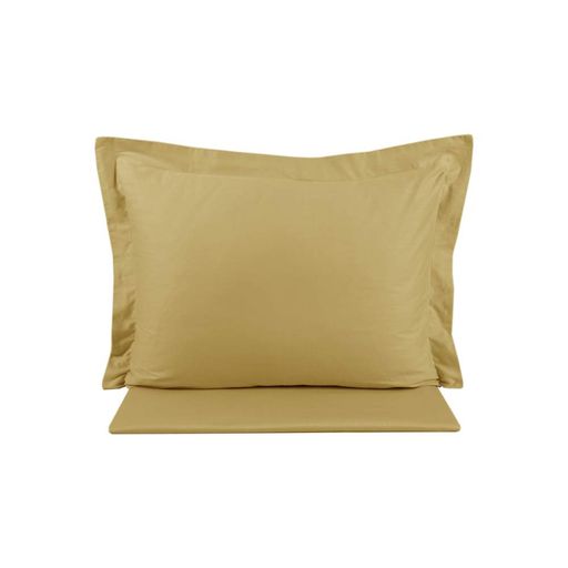 Простирадло з наволочками сатин premium Lotus Home Basic hardal євро 230x250+50x70 (2) (908764)
