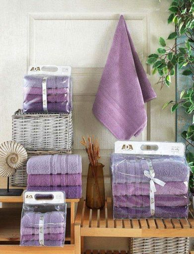 Набор полотенец Gulcan Cotton Ada Purple 50x90 (4 шт) (908973)