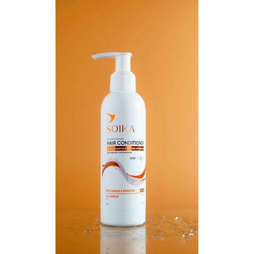 Балансирующий кондиционер SOIKA Hair Conditioner Регенерация и блеск без утяжеления, для жирных волос, 200 мл