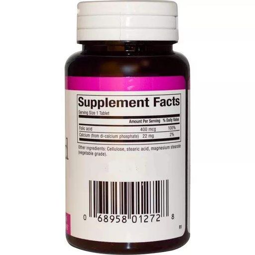 Фолієва кислота Natural Factors Folic Acid 400 mcg 90 Tabs (914109)