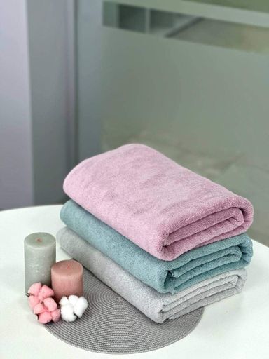 Махровий рушник Ideal Textile Pastel 100х150 см 500 г/м2 (56861105) Пудровий (914123)
