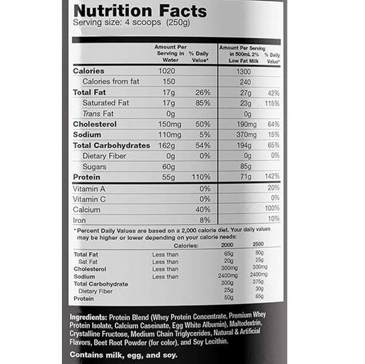 Гейнер Ultimate Nutrition Muscle Juice 2544 6000 g /24 servings/ Strawberry (918317)