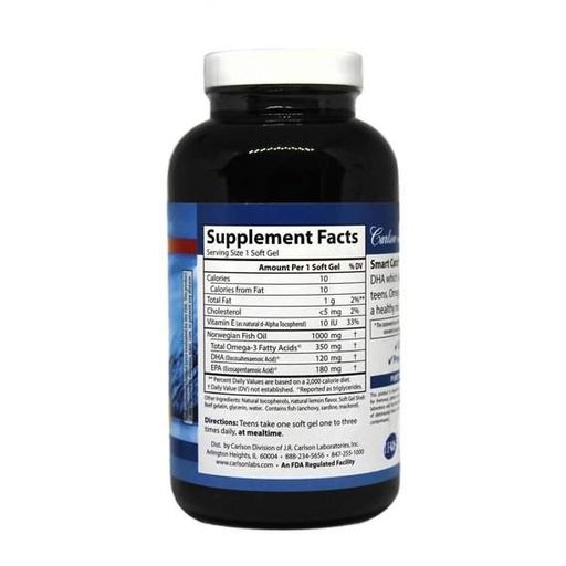 Омега 3 Carlson Labs Smart Catch 180 Soft Gels (920037)