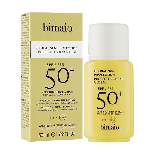 Солнцезащитный крем для лица Bimaio Global Sun Protection, SPF 50+, 50 мл