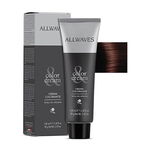 Перманентная крем-краска для волос Allwaves Color Cream 4.4 Copper Medium Brown, 100 мл