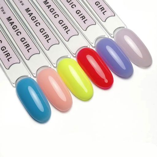 Набор цветных баз для гель лака Magic Girl Base Color, 6*5 мл