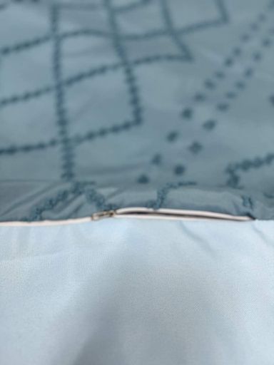 Комплект постільної білизни Ecotton Jaquard полуторний 150х215 см бірюзовий Green (922945)