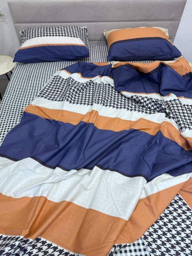 Комплект постільної білизни Ecotton двоспальний 180х215 см синій (21215АВ) (923133)